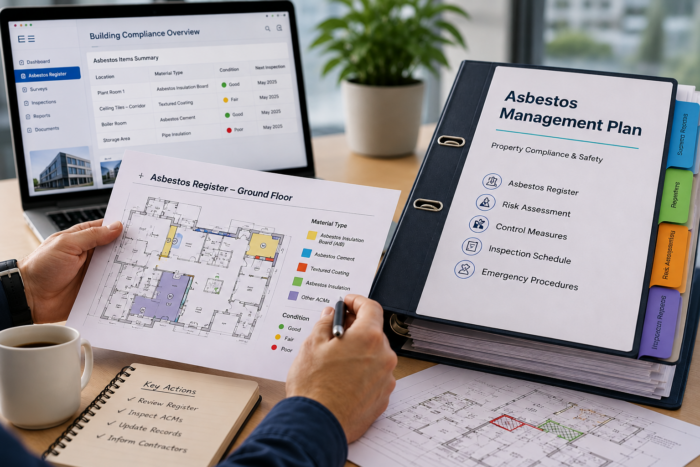 Asbestos management plan and property asbestos register